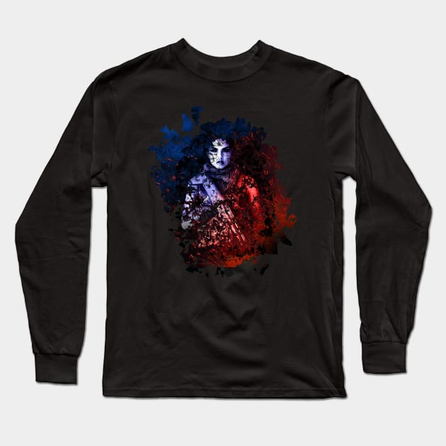 Female Warrior Long Sleeve T-Shirt by BrightBeak